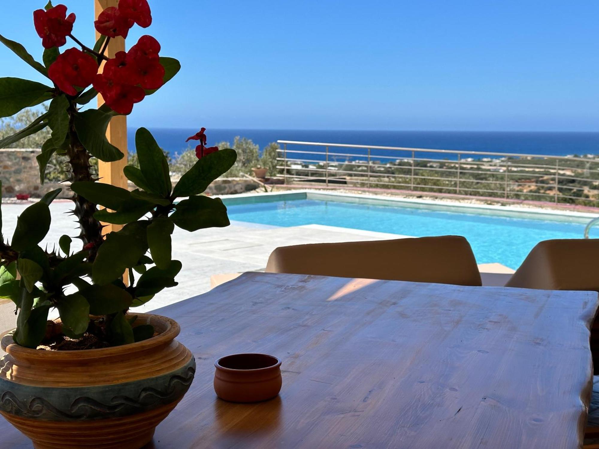 Mediterranean View Villa Makrýgialos Екстериор снимка