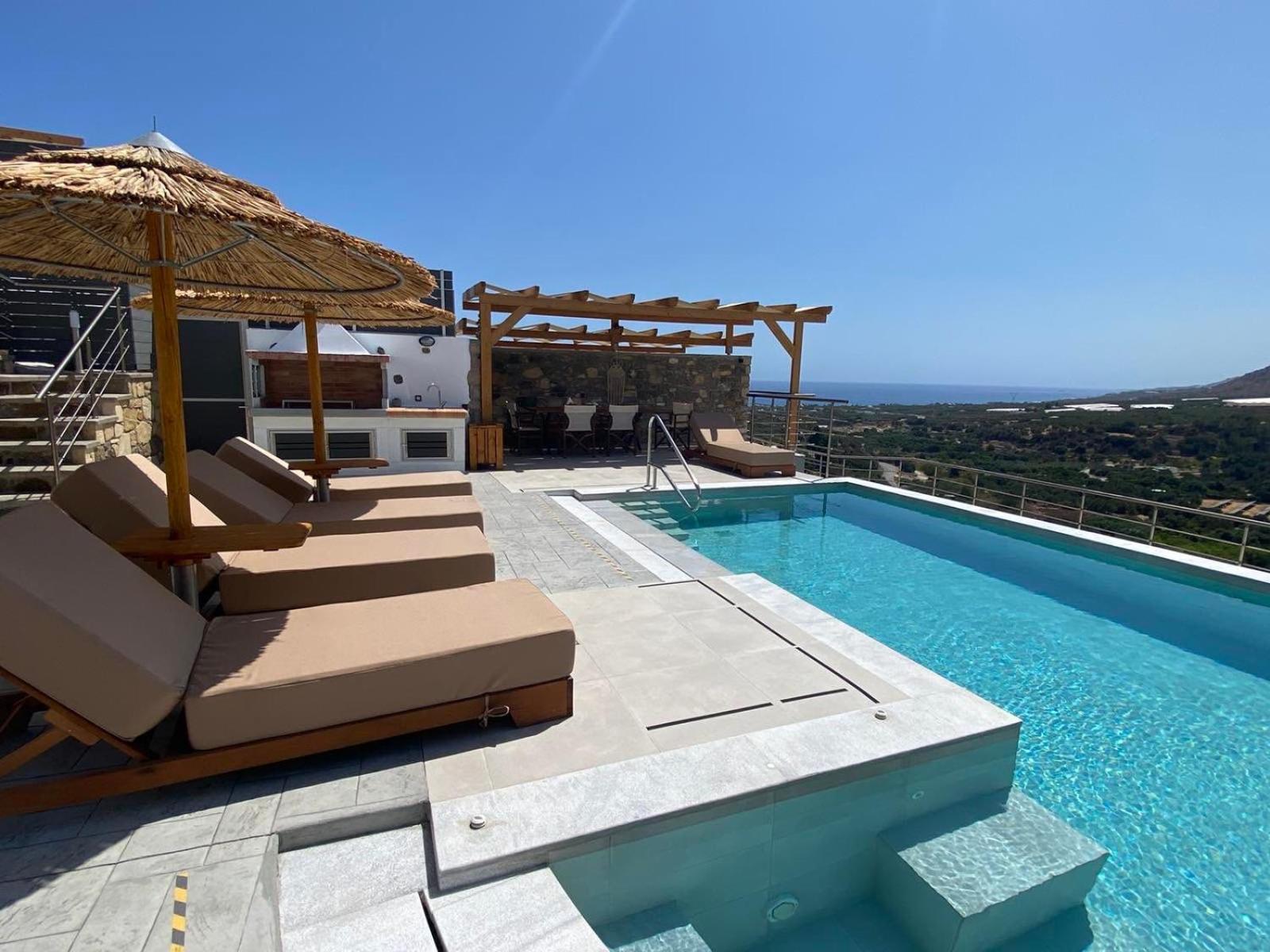 Mediterranean View Villa Makrýgialos Екстериор снимка