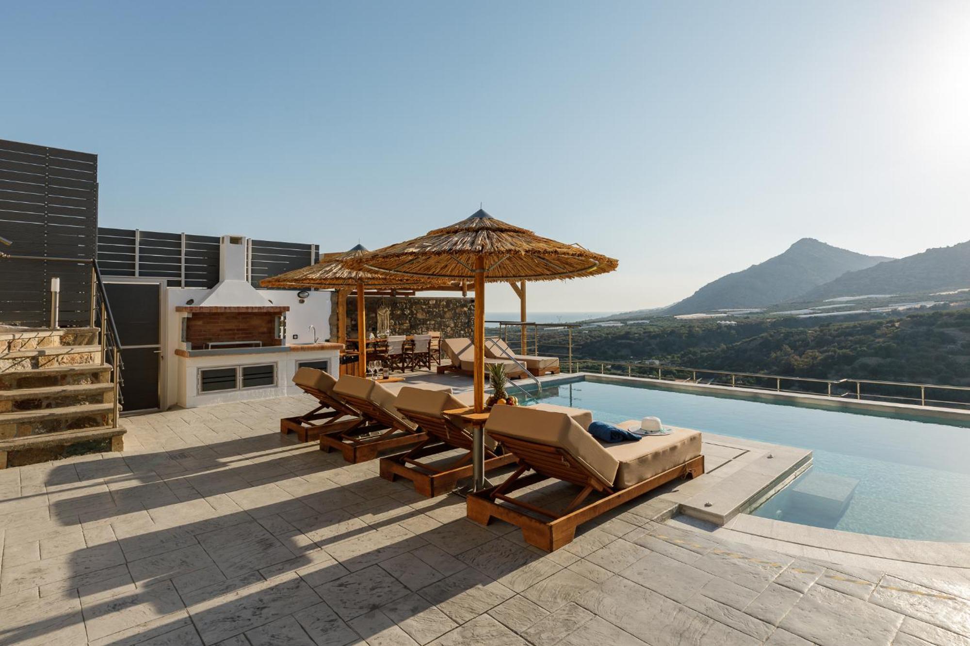 Mediterranean View Villa Makrýgialos Екстериор снимка